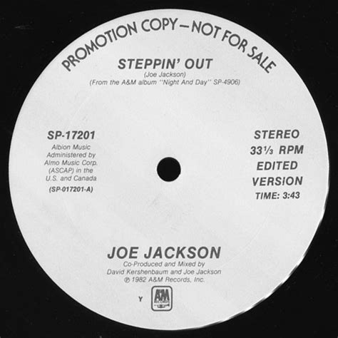 Joe Jackson – Steppin' Out – Vinyl (Y - Terre Haute Pressing, 12", 33 ⅓ ...