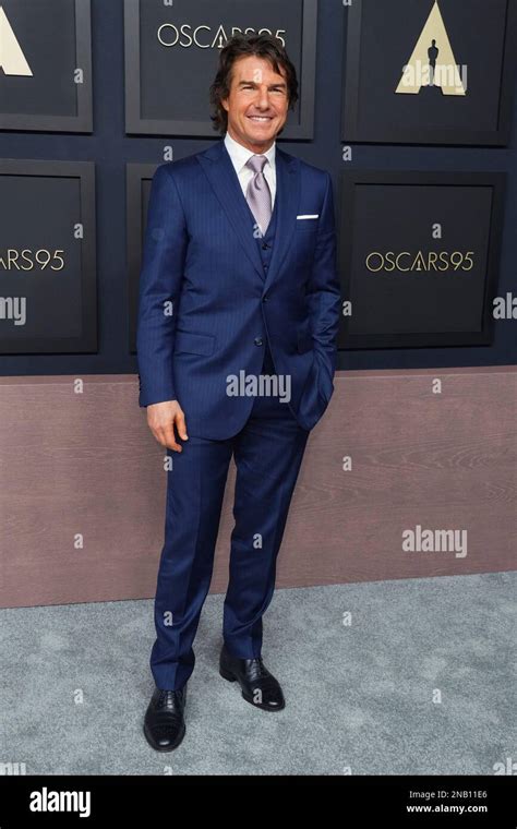 Tom Cruise arrives at the 95th Academy Awards Nominees Luncheon on ...