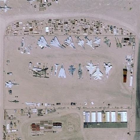 Aircraft boneyard at China Lake Naval Air Weapons Station in Ridgecrest, CA - Virtual Globetrotting