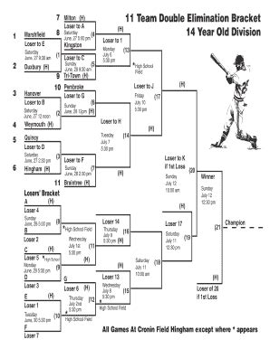 11 Team Double Elimination Bracket: Complete with ease | airSlate SignNow