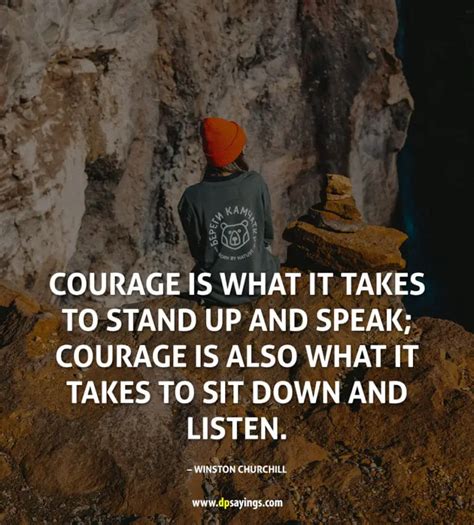 100 Inspirational Courage Quotes And Sayings - DP Sayings