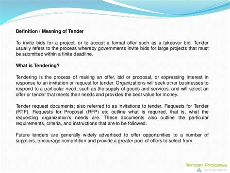 Tender Process | A Complete Procurement Guide