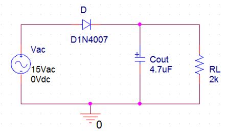 Half Wave Rectifier Circuit with/without Filter