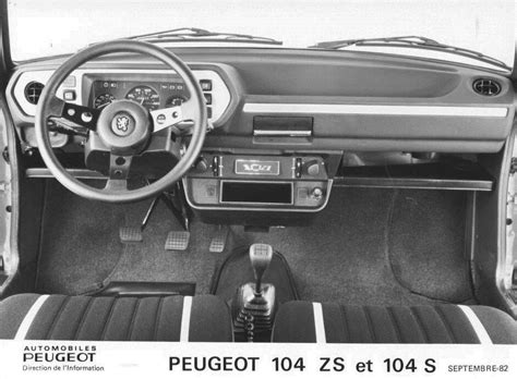 1982 Peugeot 104 ZS Front Interior ORIGINAL Factory Photo oua1880 | eBay | Oldtimers