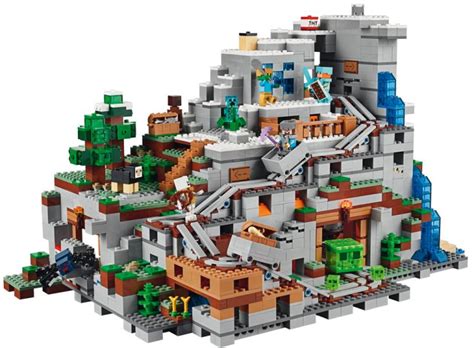 LEGO Minecraft The Mountain Cave 21137 vorgestellt – zusammengebaut