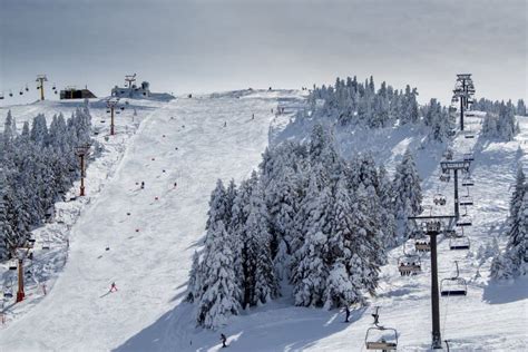 Uludag Mountain View. Uludag Mountain is Ski Resort of Turkey Stock ...