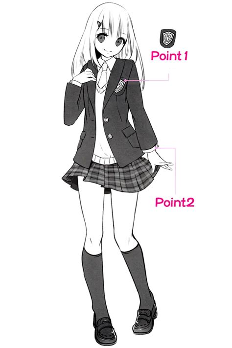 How to draw Japanese high school girls’ uniforms – Blazer Edition - Anime Art Magazine