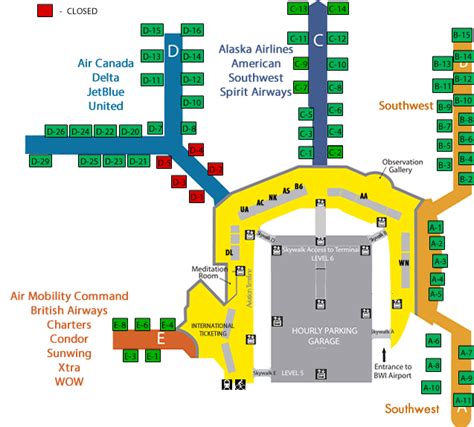 Pin by Daniel Víquez on 4 - Baltimore, MD | Airport map, Baltimore washington, Alaska airlines