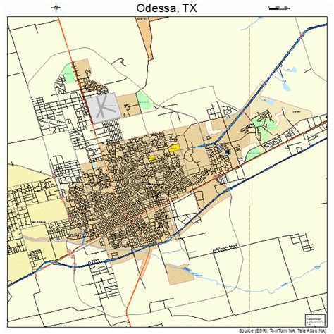 Odessa Texas Street Map 4853388