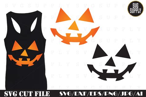 Pumpkin Face SVG Cut File By SVGSUPPLY | TheHungryJPEG