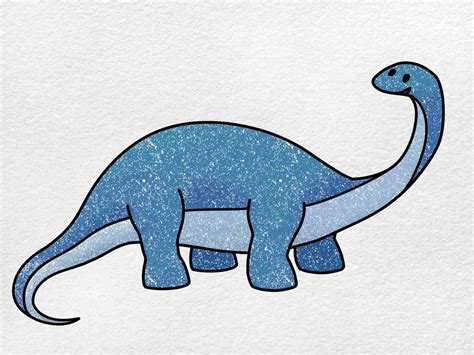 How to Draw a Brontosaurus - HelloArtsy