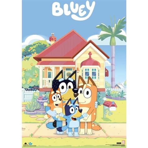 Bluey Family House Poster | Nephew birthday, Family frames, Family poster