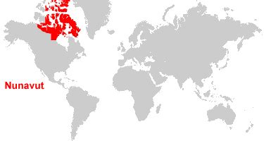 Nunavut Map & Satellite Image | Roads, Lakes, Rivers, Cities