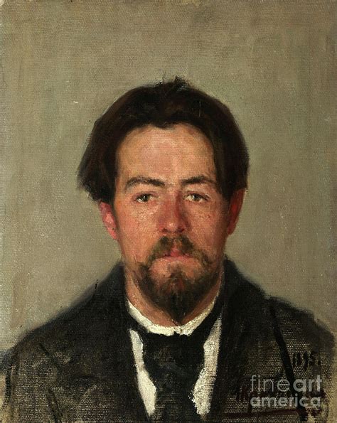 Portrait Of The Author Anton Chekhov by Heritage Images