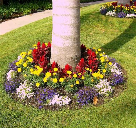 DIY Tree Ring Planter Ideas to Beautify Your Outdoor - GODIYGO.COM in 2020 | Landscaping with ...