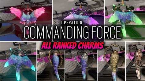 ALL OPERATION COMMANDING FORCE *RANKED CHARMS* IN GAME SHOWCASE ...