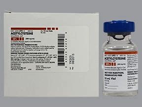 Mucolytic Agent Acetylcysteine, Preservative Free 20%, 200 mg / mL Oral or Inhalation Solution ...