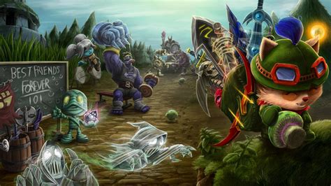 Ligue of Legends Personnages Ayant Fun HD Desktop Wallpaper: Widescreen: Haute Définition ...