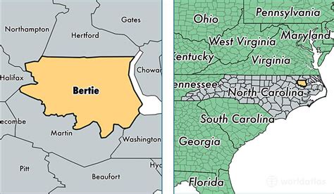 Bertie County, North Carolina / Map of Bertie County, NC / Where is ...