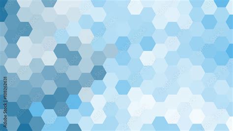 Pastel blue geometric hexagon pattern without contour. Stock Vector ...