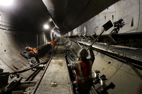 Climb inside the massive tunnel 60 feet below downtown L.A. - Los ...