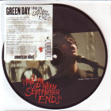 Green Day - Wake Me Up When September Ends (Vinyl, 7", Picture Disc ...