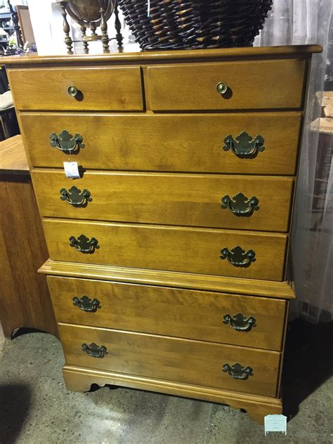 This is a classic Ethan Allen quality dresser with seven drawers. Two of the drawers have ...