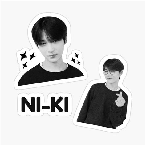 ENHYPEN Ni-ki Grayscale (B&W ver.) Sticker by yeasitrus | Coloring ...