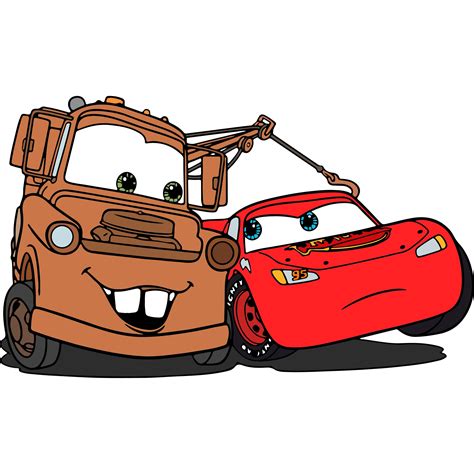 QualityPerfectionUS Digital Download Cars Lightning McQueen And Tow Mater PNG, SVG File For ...