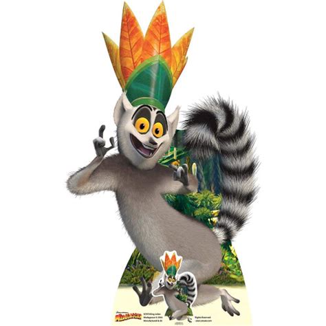 Star Cutouts SC970 King Julien Cartoon Animated Ring Tailed Lemur with ...