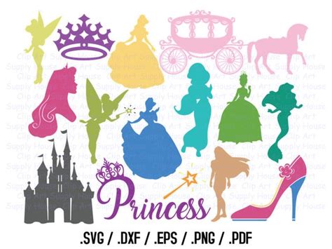 Princess SVG Clipart Cricut Clipart Design File Princess | Etsy