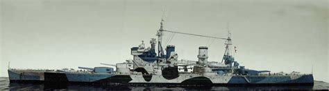 HMS King George V circa 1942-1943 in camouflage pattern! 350 scale Tamiya (modelshipgallery) 12. ...