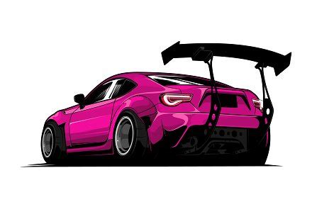 Car stance vector illustration | Pre-Designed Illustrator Graphics ~ Creative Market