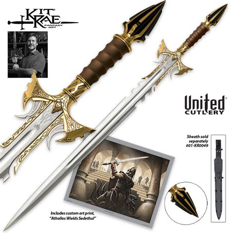 Kit Rae Sedethul Sword Gold Edition | BUDK.com - Knives & Swords At The ...