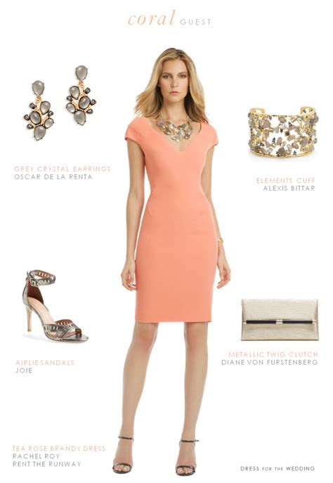 Coral Cocktail Dress