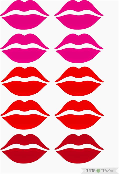 Printable Lips Template