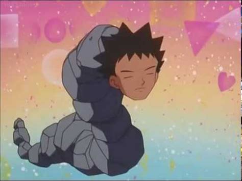 Pokemon - Brock transforms into Onix - YouTube