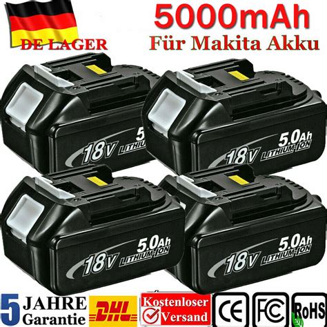 Für Original Makita Akku 18V 6Ah 5Ah 4Ah 3Ah 9Ah BL1860B BL1850B ...