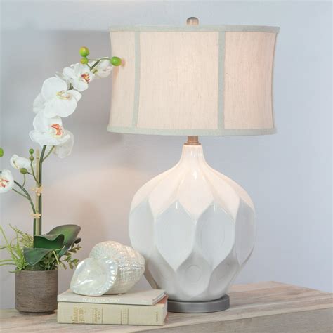 Jasmine Large White Ceramic Table Lamp - Walmart.com - Walmart.com