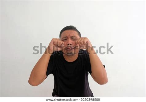 Funny Sad Man Crying Isolated White Stock Photo 2020398500 | Shutterstock