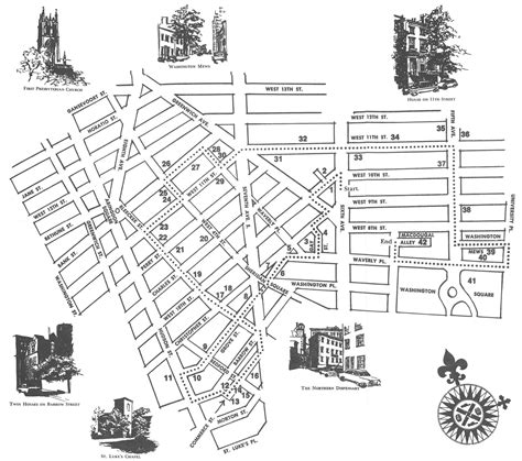 GVSHP Library Spotlight: Historic Walking Tour Map of Greenwich Village ...
