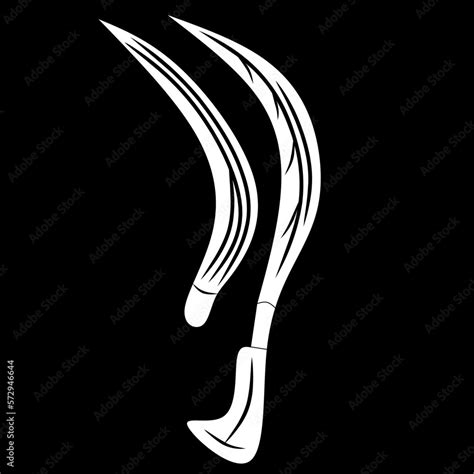 Rencong, Iconic Traditional Weapon From Aceh, Sumatra, Indonesia. Vector Illustration For Icon ...