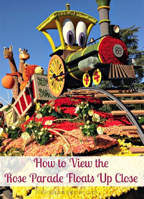 How to View the Rose Parade Floats Up Close - GoExploreNature.com | Parade float, Rose parade ...