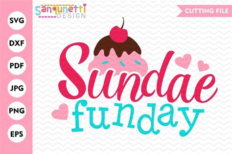 Sundae Funday Ice cream | Ice Cream SVG