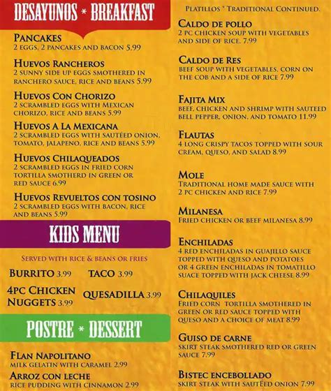 el pueblo mexican food menu - Dreama Reddick