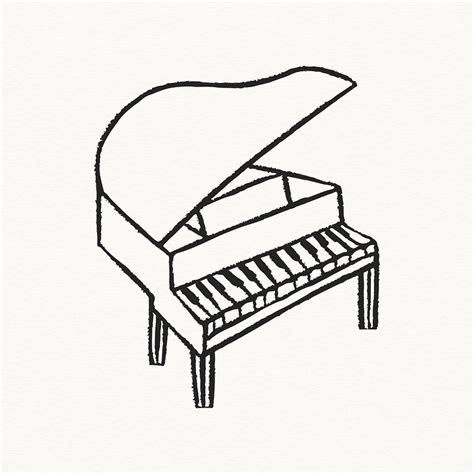 Grand piano clipart, music doodle | Premium Photo Illustration - rawpixel