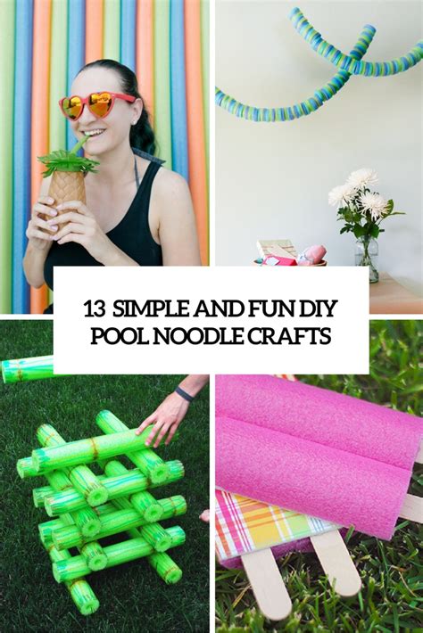 13 Simple And Funny DIY Pool Noodle Crafts - Shelterness