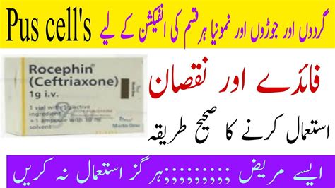 Rocephin injection|Rocephin injection uses in Urdu/Hindi||ceftriaxone sodium injection uses in ...