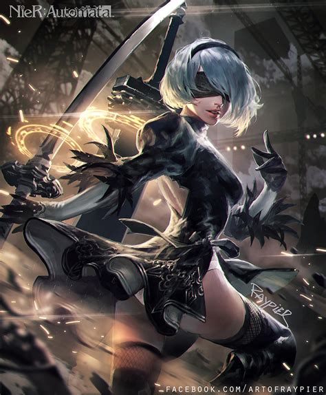 NieR Automata 2B Memories Of Pure Light Digital Art By Xiran Avalon Pixels | atelier-yuwa.ciao.jp