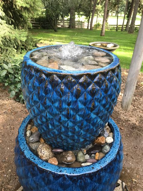 How to Make a DIY Bubbling Water Fountain - Meaningful Midlife